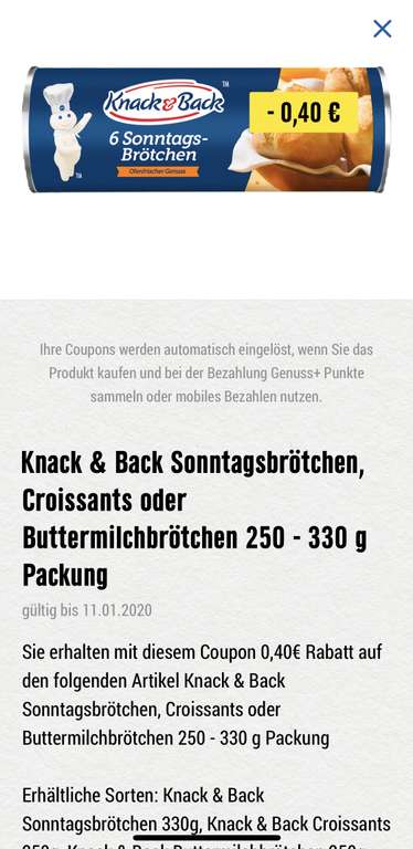 Knack und Back Croissants - OFFLINE - Edeka