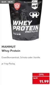 Mammut Whey Protein für 11,99€/kg [Kaufland]