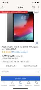 Apple iPad Air 3.gen 2019 64GB Space grey