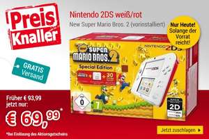 Nintendo 2DS rot-weiß inkl. New Super Mario Bros. 2