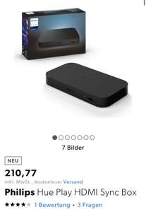 [Galaxus.de] Philips Hue Play HDMI Sync Box für 210,77€