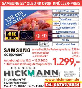 Samsung GQ55Q90RGT [Lokal Frankweiler] Hickmann [ 200€ Cashback Samsung Superdeal]