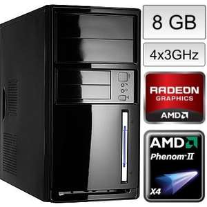 Aufrüst PC AMD Phenom II X4 945 4x 3,0GHz 8GB DDR3 179,90 EUR