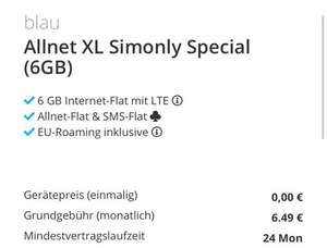 blau Allnet XL Simonly Special (6GB)
