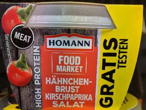 Homann Food Market Produkte Gratis Testen GzG 100% Cashback ab 01.03.2020