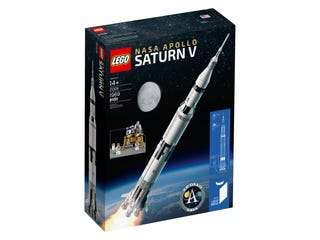 LEGO® IDEAS NASA Apollo Saturn V + GWP LEGO® City Minifiguren-Paket (40345)