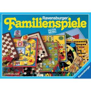 Ravensburger Familienspiele (01315) mit 8 Spielplänen, Spielsteinen aus Holz, über 60 Spielvarianten