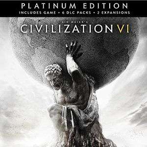 Sid Meier’s Civilization VI: Platinum Edition inkl. alle DLCs (Steam) für 21.39€ (MacGameStore)