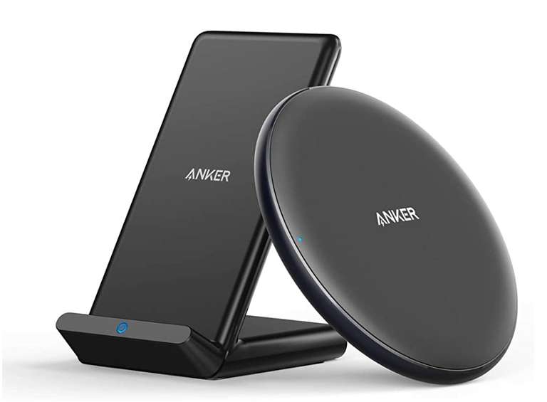 [Amazon.de] Anker Wireless Charger [2-Pack] Kabelloses Ladeset mit PowerWave Ladepad & Ladeständer für 22,94 € inkl. Versand