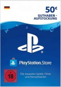 Playstation Store DE Guthaben 50,00 EUR für 43,51 EUR
