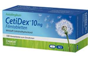2x 100 Stück CETIDEX 10 mg Filmtabletten (Cetirizin Tabletten)