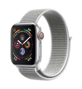 Apple Watch Series 4 GPS + Cellular 40mm silber Aluminium Sport Loop muschel