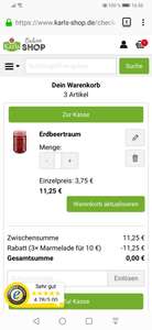 Für Karl's Marmeladenfans - 1,15€ für 3 Gläser Marmelade