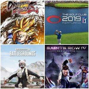 Dragon Ball FighterZ, PUBG, The Golf Club 2019 & Saints Row IV: Re-Elected (Xbox One) kostenlos spielen (Xbox Store Live Gold)