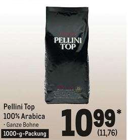 [METRO] Kaffeebohnen Pellini Top 100% Arabica 1KG für 10,99 netto/11,76 brutto