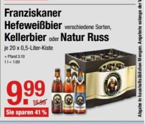 Franziskaner Weißbier od. Kellerbier od. Natur Russ