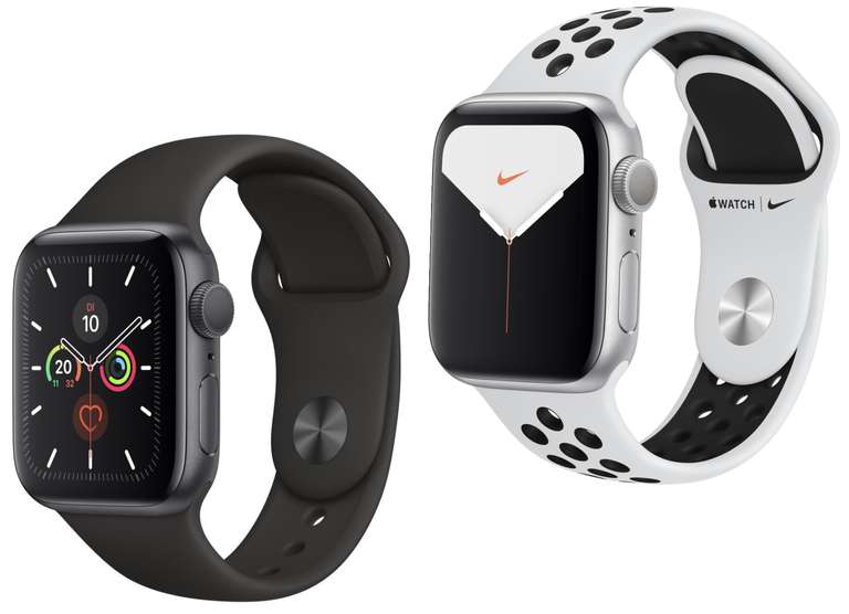 [ebay Plus] Apple Watch Series 5 GPS 40mm spacegrau mit Sportarmband für 396€ oder Nike+ Version 40mm silber für 396€ inkl. Versandkosten