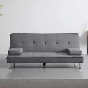 Bessagi Home 'Esther' Sofa mit Schlaffunktion in Grau