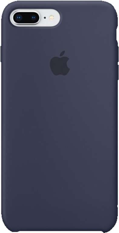 Apple Silikon Case für Apple iPhone 8 Plus / iPhone 7 Plus in Mitternachtsblau
