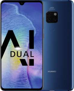 Huawei Mate20 Dual-SIM Smartphone Bundle (6,53 Zoll, 128GB, 4 GB RAM, Android 10) midnight blau + USB Typ-C-Adapter