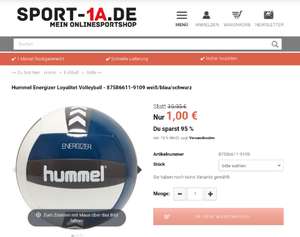 Hummel Energizer Loyalitet Volleyball - 87586611-9109 weiß/blau/schwarz