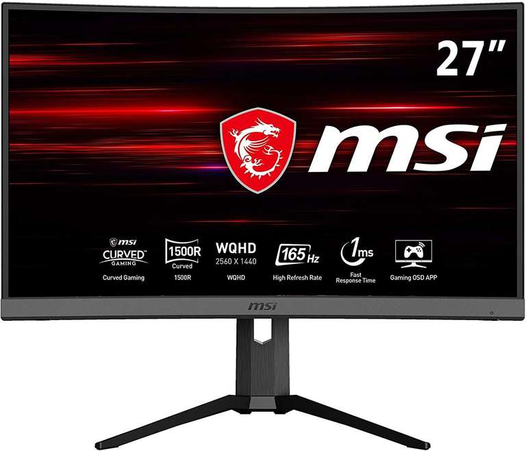 Msi Optix G Cqr Hz Ms Hdmi Dp Freesync Premium Wqhd Va Gaming Hot Sex Picture