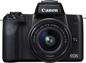 Canon EOS M50 + EF-M f3,5-6,3 15-45mm IS STM Kit schwarz