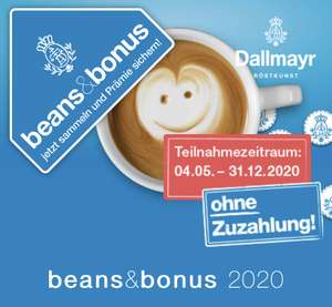 beans&bonus 2020 - Die große Dallmayr Treueaktion mit tollen Prämien