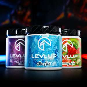 LevlUP 50% Rabatt auf Gaming Booster / Energy Drink