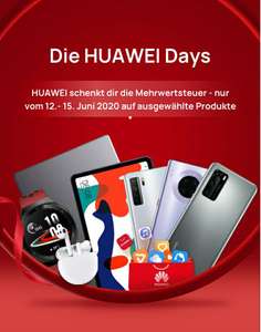 Huawei Days Mehrwertsteuer Aktion z.B. P40 lite 5g