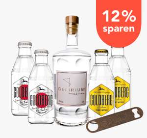 [Foodist] Delirium Pfxlz Pfalz II Dry Gin 42% 0,5l + 4x Goldberg Tonic 0,2 (2x Yuzu, 2x Normal) + Flaschenöffner