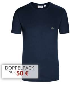 Hirmer Doppelpack Lacoste Tshirt Rundhals oder V Ausschnitt