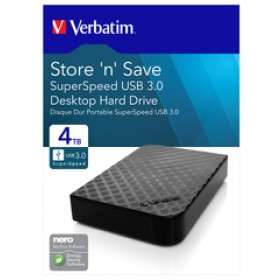 Verbatim Store 'n' Save USB 3.0 4TB 3,5" Externe Festplatte für 83,94€ (Nierle.com)