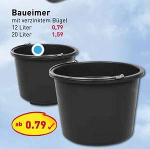 [Picks Raus Sonderpostenmärkte ab 29.06] Baueimer 12 Liter Volumen mit verzinkten Bügel für 0,79€