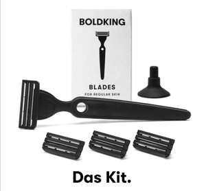 Boldking Rasierer + 4 Klingen "Das Kit" (nur Neukunden)