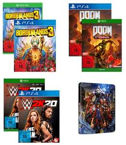 [PS4 / Xbox One | Abholung] Borderlands 3 - 14,61€ | Doom: Eternal - 29,23€ | Marvel's Avengers VV-Steelbook - 4,87€ | WWE 2K20 - 9,74€