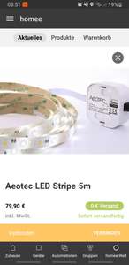 [HOMEE App] Aeotec LED Stripe 5m RGBW 1000lm/m
