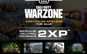 Doppelte XP bei Call of Duty: Warzone bei einer Bestellung bei Call a Pizza