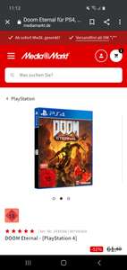 DOOM ETERNAL PS4 29.99€ bei Abholung Mediamarkt & Saturn UPDATE 28.99€ inklusive Versand bei gameware