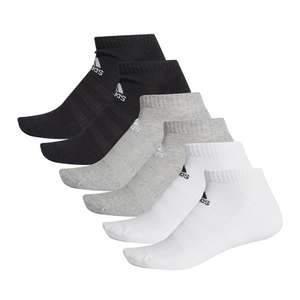Adidas Cush Cushioned Low 6er Pack Sport Socken Schwarz Weiss Grau