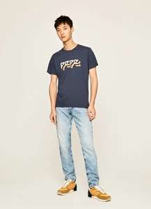 Pepe Jeans 50% Rabatt auf alles außer Parfüm + kostenlose Lieferung & Rückgabe, z.B. Logo T-Shirt