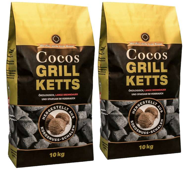 Kokos Briketts 20KG für 24,95€ inkl. Versand (1,25€kg)