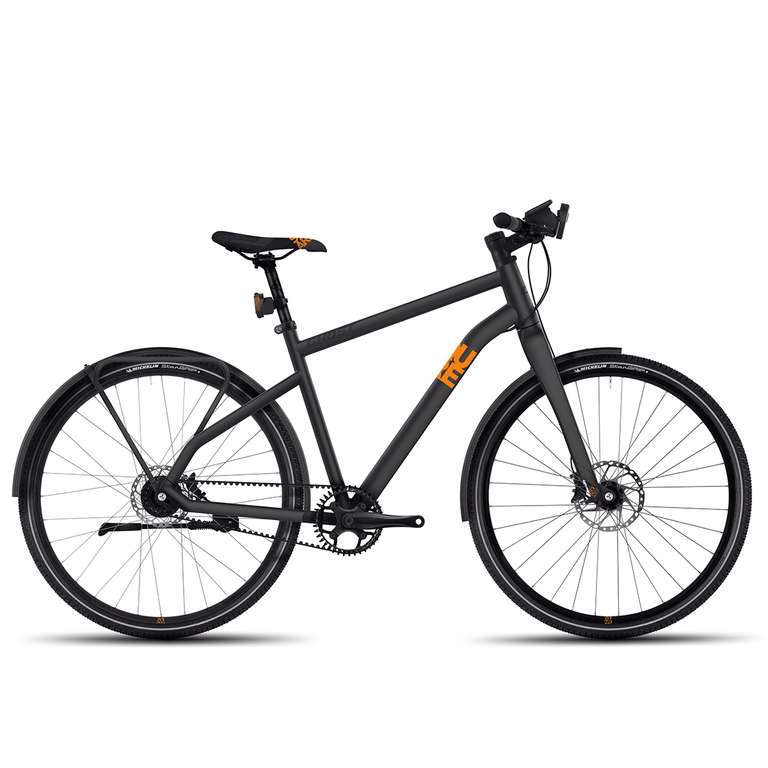 Ghost Square Urban X 10 in grau / orange Citybike (52cm, 57cm)