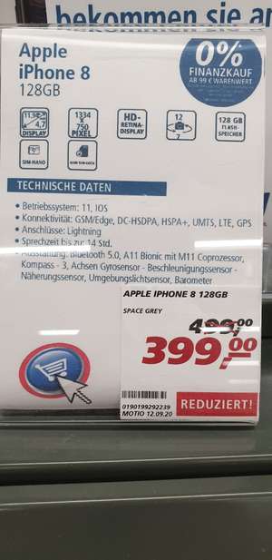 Lokal Real Helmstedt iPhone 8 128gb spacegrey
