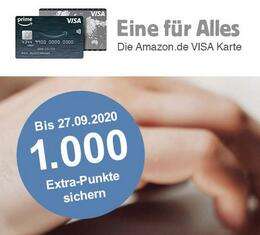Amazon Visa: 1.000 Punkte Gutschrift bei Einlösung der Teilzahlung / ggf. personalisiert