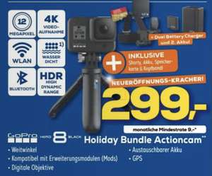 Lokal Euronics Memmingen: GoPro HERO8 Black Holiday Bundle für 299€ / Nintendo Switch Konsole + Pokemon Evoli für 299€