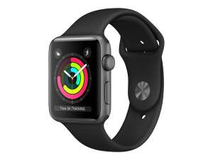 Apple Watch Series 3 GPS Space Gray 38mm Black Sport Band