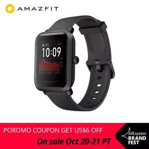 Huami Amazfit BIP S: Smartwatch - Versand aus CN (1,28" Display, 40 Tage Akku, 10 Sportmodi, GPS/Glonass)