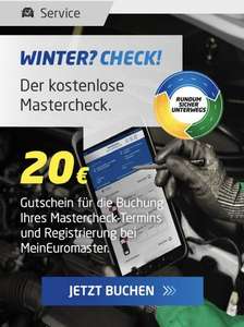 Kostenloser Euromaster Fahrzeug Check + 20€ Gutschein