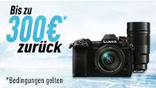 Panasonic LUMIX Cashback-Aktion auf Kameras & Objektive (bis zu 300€)